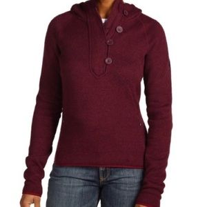 The North Face Crescent Sunshine Maroon Hoodie S